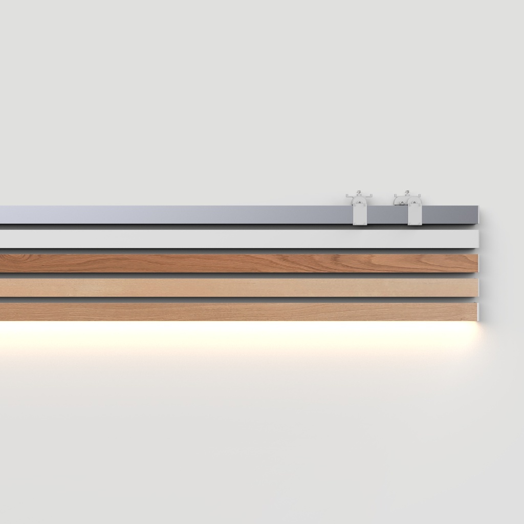 [11361] FlexWall Mounting Rail, 3 meters (Anodised)