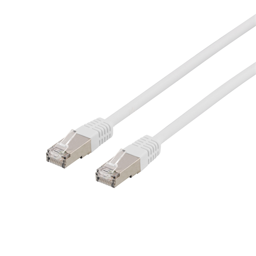 U/FTP Cat6a patch cable, white (M/M)